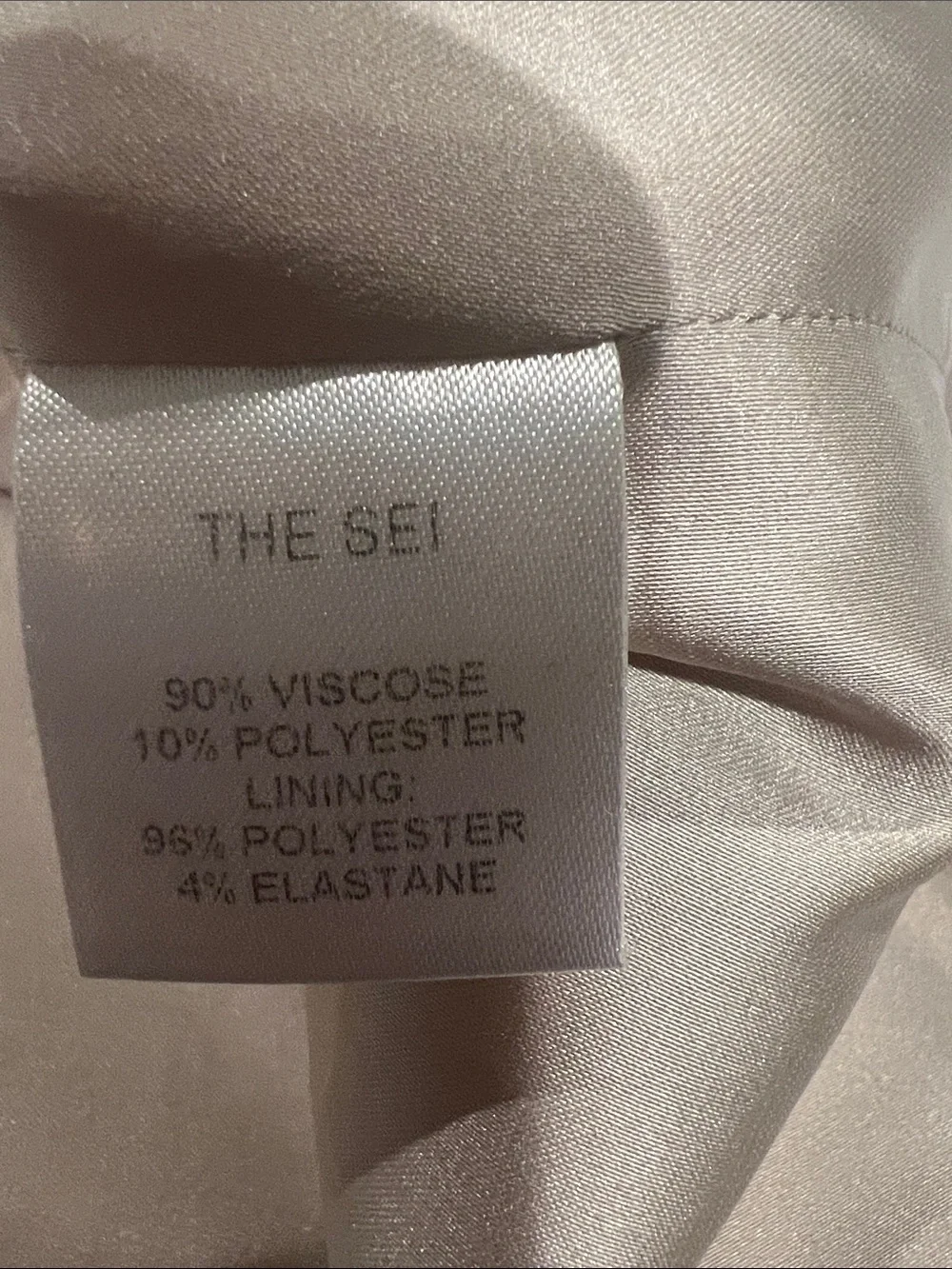 THE SEI Womens Ruched Side Mini Skirt — Beige SIZE 2